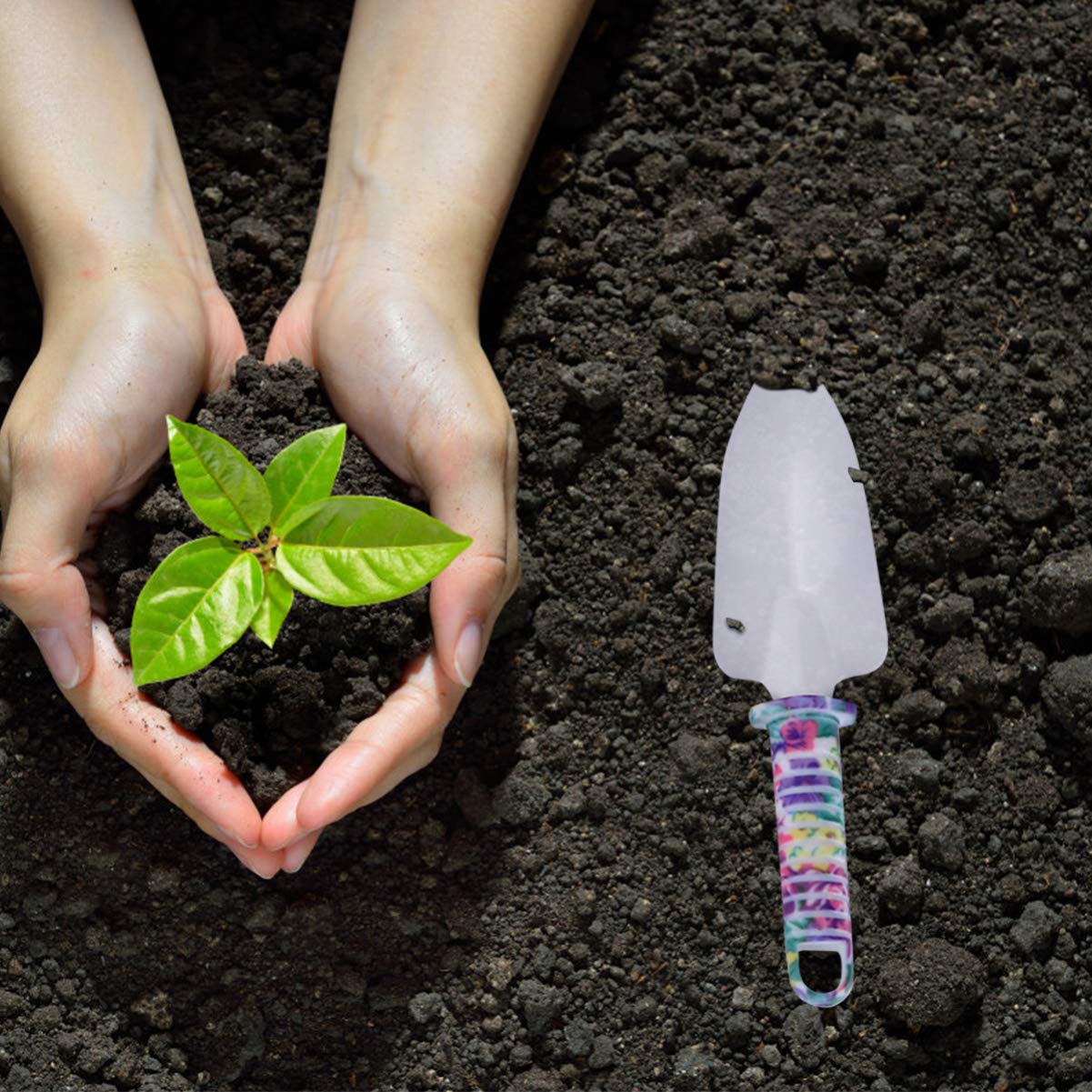Cabilock 10piezas Herramientas De Jardinería De Alta Resistencia Kit De Herramientas Manuales Incluyendo Tijeras De Podar Paleta De Jardinería y Rastrillo para Uso Jardín y Regalar