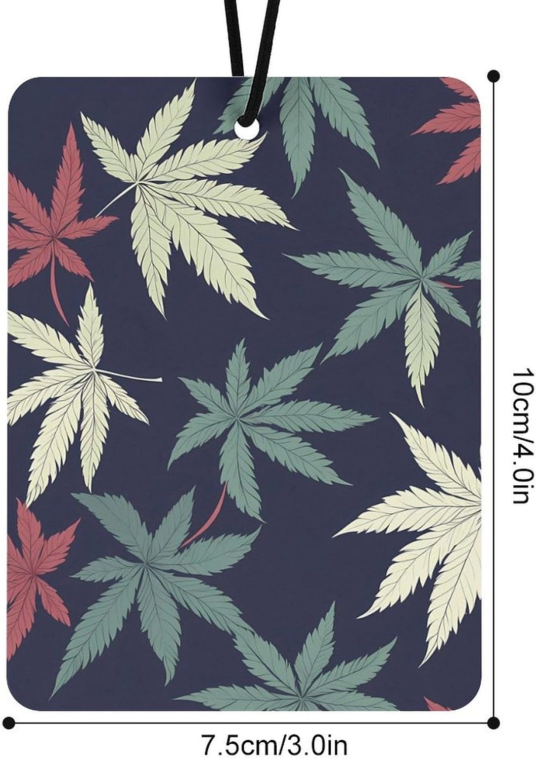 Weed Leaves Pattern Car Air Freshener Hanging Car Scent Cards Decor Interior Accessories