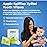 Spiffies Baby Teeth Wipes - Apple Flavor, Xylitol-Enriched Baby Gum Cleaner & Dental Wipes for Teething Relief and Teeth Cleaning - Safe for Infants & Toddlers, 20 Count (Pack of 3)