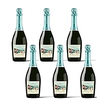 Cantina Pupo Prosecco DOC Su di Noi, Spumante Extra Dry, 6 bottiglie da 75 cl, 11% Vol