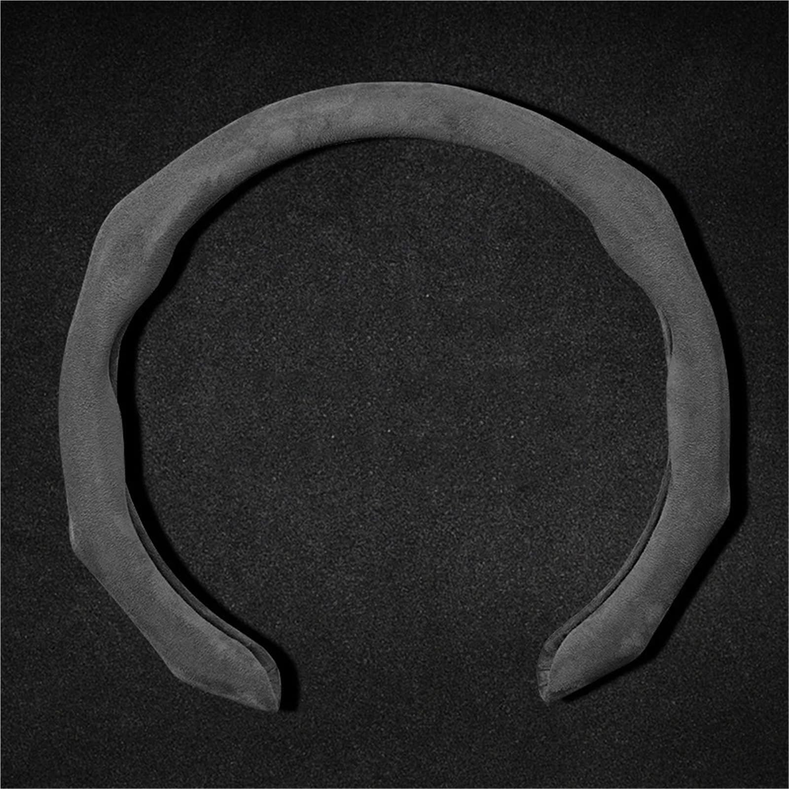 Protector para Volante Coche Transpirable Universal Antideslizante 15 Pulgadas/38cm Cubiertas Refuerzo Piezas Automóvil Protector De Volante Coche(Gray)
