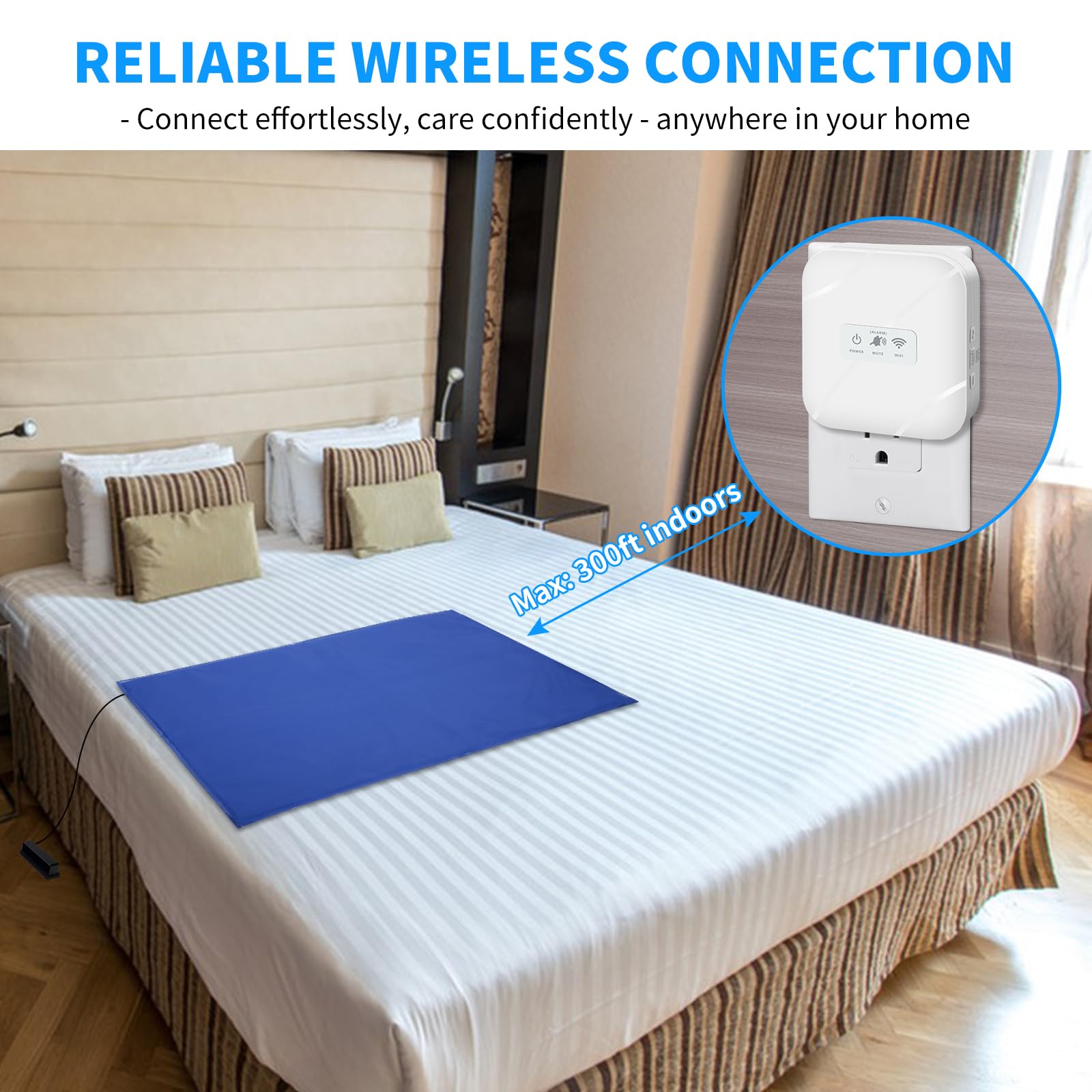 Snapklik.com : Briidea WiFi Bed Alarms And Fall Prevention For Elderly