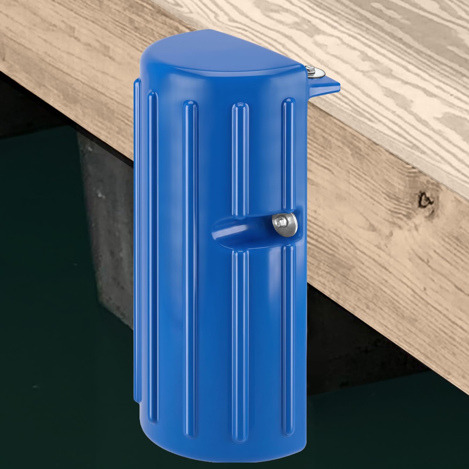Dock Fender Boat Dock Bumpers for Edge or Side,Marine Fender Bumper Guard,Vertical Protection,Soft Durable Construction,Includes Mounting Hardware,Blue โ image 1