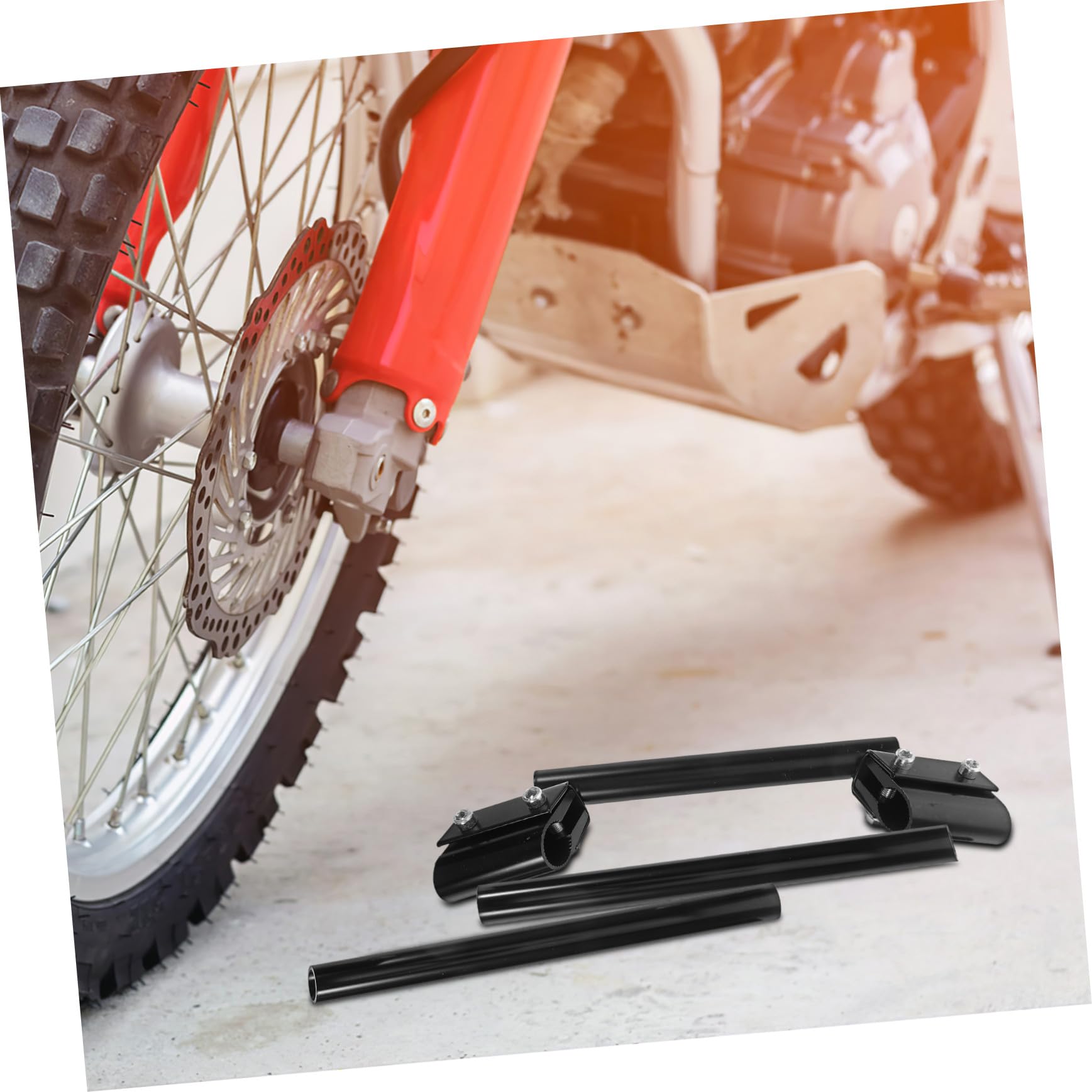 Ciieeo Guidon De Moto Polyvalent Barre Équilibre à Barre Transversale Noir Guidon Pour Moto