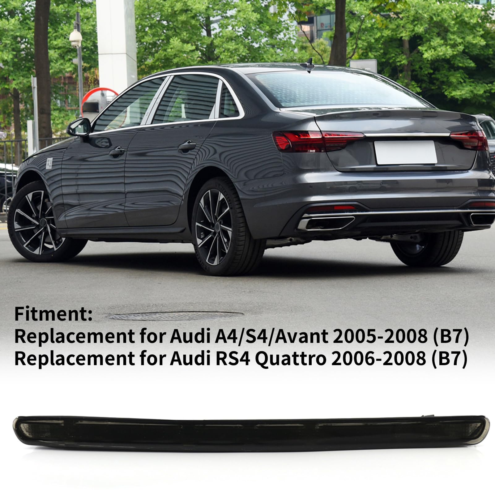 Luce Di Stop Posteriore Per Audi A4/S4/Avant B7 2005-2008 | Terza Luce Freni | Ricambio 8E9945097B - Foto 6