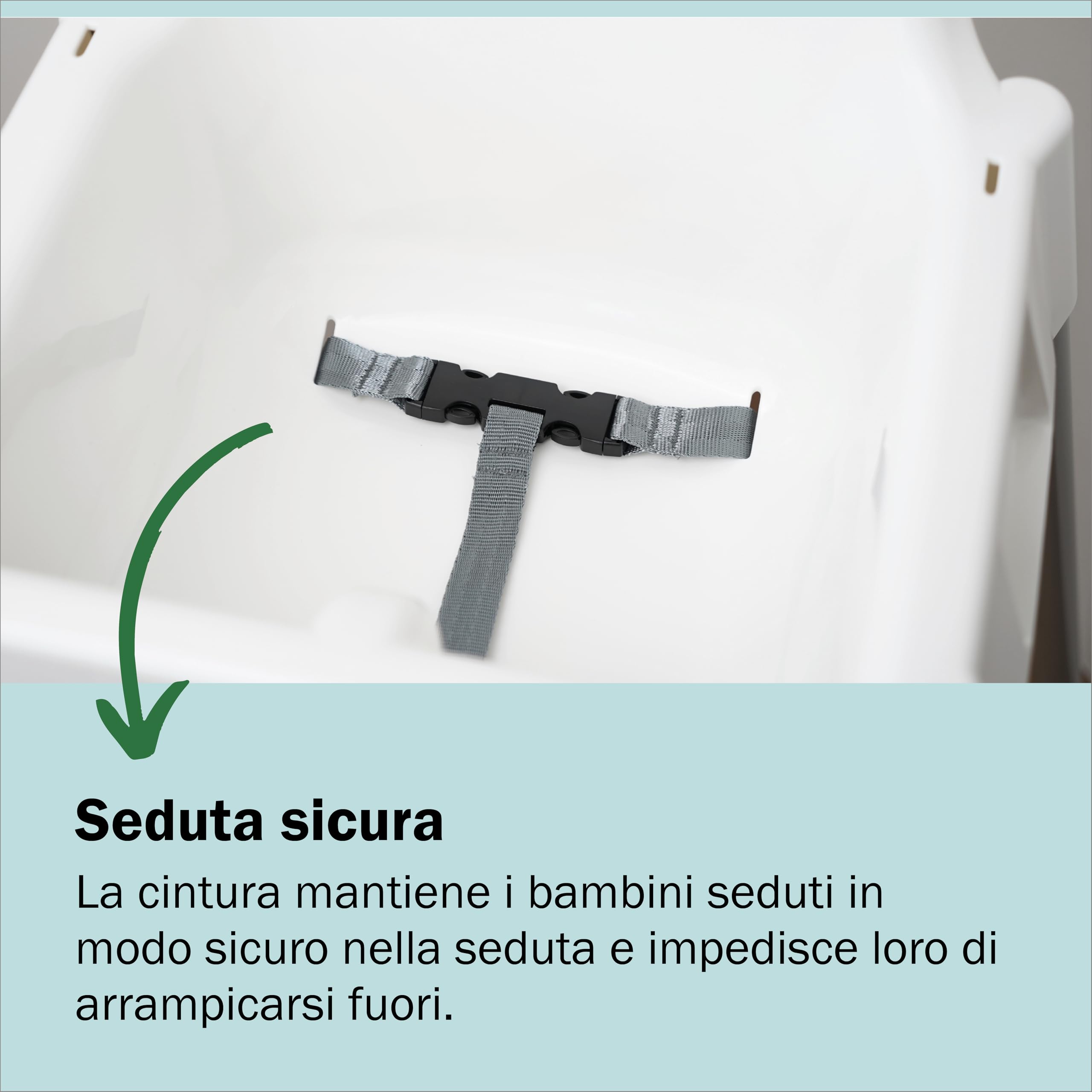 Cintura Seggiolone compatibile con IKEA ANTILOP Cinghie Sicurezza a 3 Punti Accessori Ricambio
