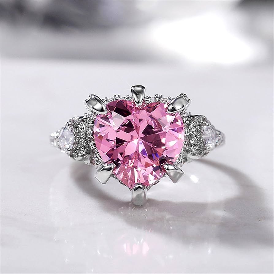 Amazon.com: 925 Sterling Silver Shiny Full Diamond Heart