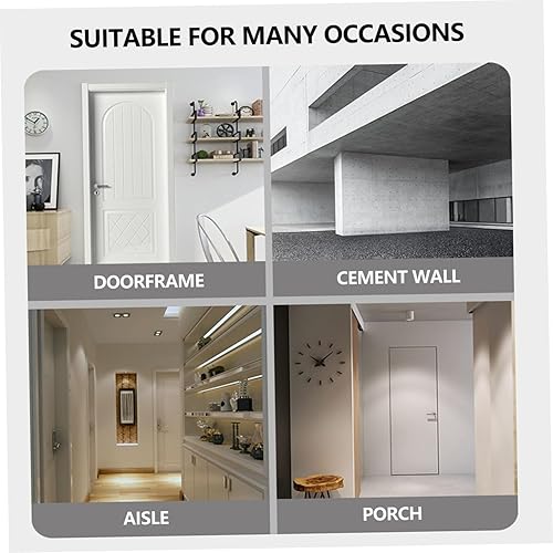 Miniatura 9 de BESPORTBLE 1 barra de dominadas montada en la pared para gimnasio en casa, entrenamiento muscular, fácil instalación, agarre ergonómico para