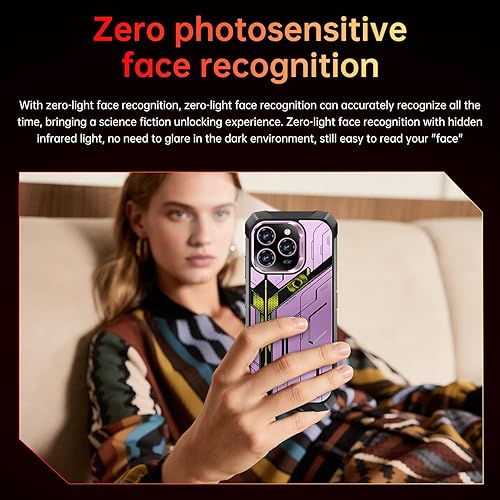 Miniatura 3 de 16PROMA X 32+1TB Rugged Armor - Teléfono celular desbloqueado, pantalla HD de 6.99 pulgadas, batería Android 15, 22000 mAh, teléfono desbloqueado