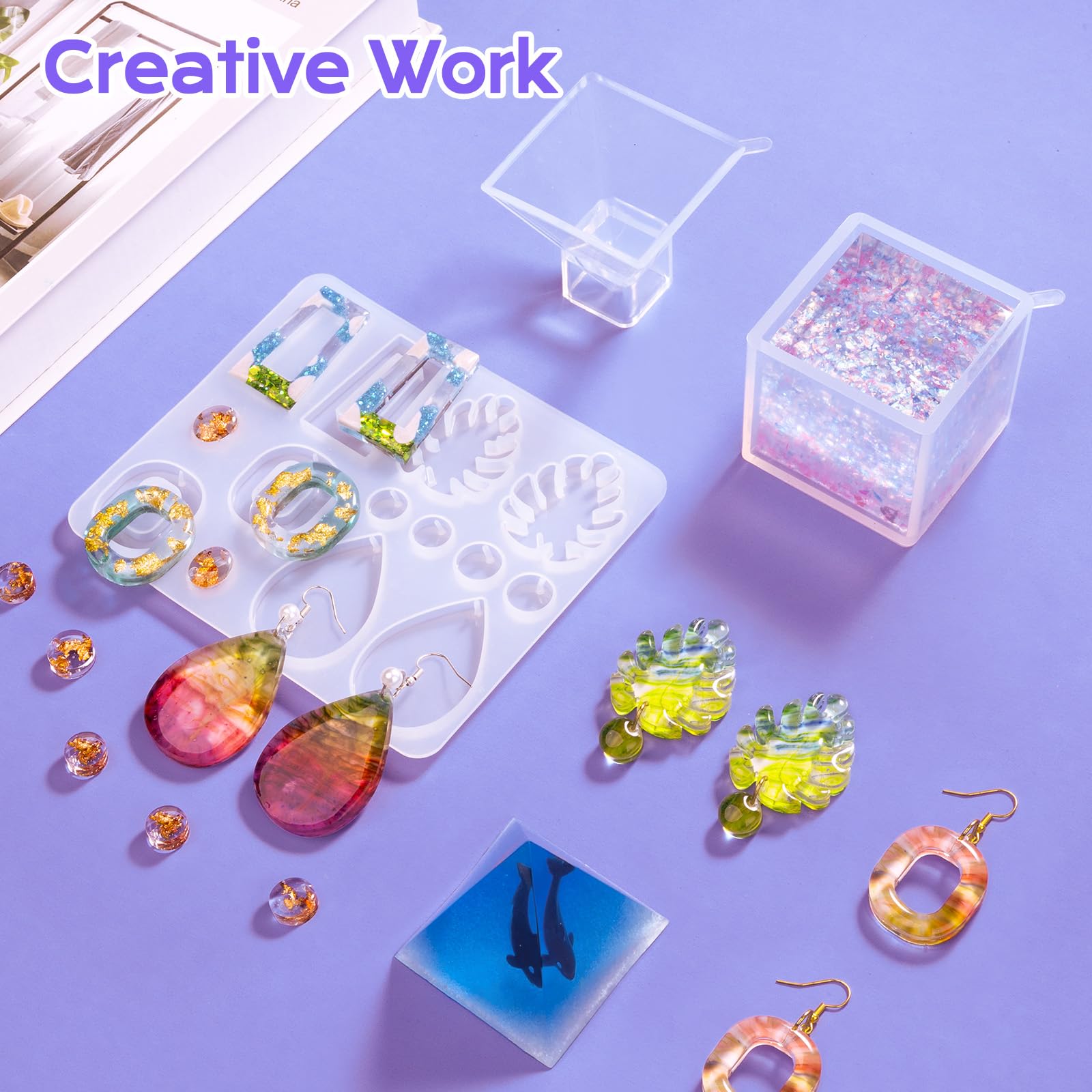 Amazon.com: HeyClear 16 oz Epoxy Resin Kit with Molds for