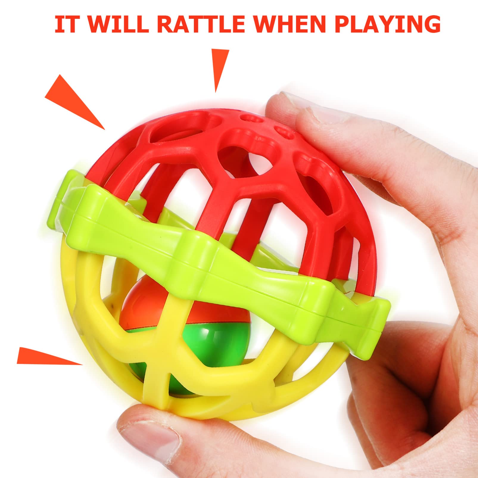 BESPORTBLE 15pièces Jouets pour Oiseaux Balles à Mâcher Caoutchouc pour Perroquets Ondulées Et Cockatiels pour Entraînement Mastication Et Décoration De Cage