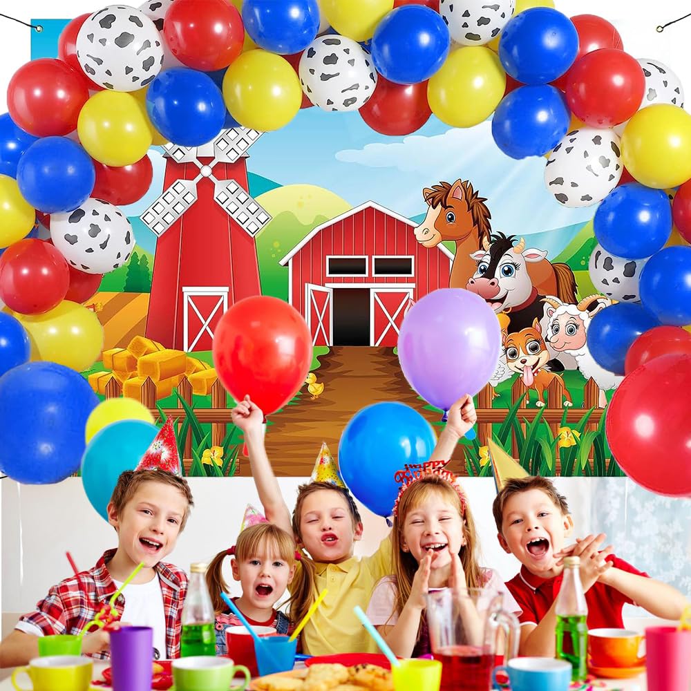 Scatola per feste con animali da fattoria | Compleanno per bambini
