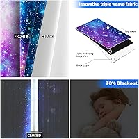 Vista 5 de Aimego Cortinas opacas de dinosaurio para niños, niñas, adolescentes, decoración de sala de estar, decoración de dibujos animados de animales