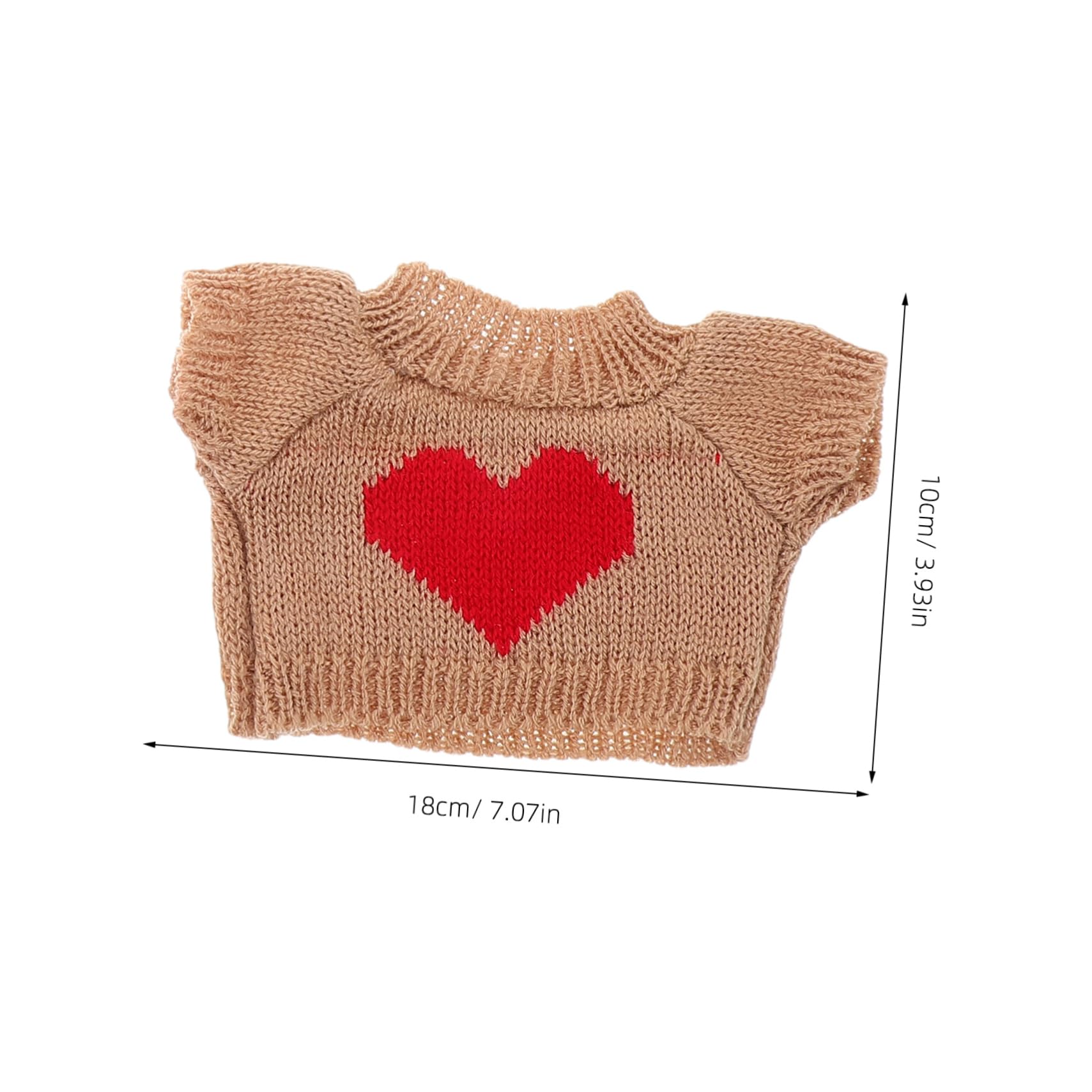 FOYTOKI Stuffed Animal Accessories 4pcs Bear Doll Outfit Soft Woolen Sweater for Boys and Girls Friends Collectors