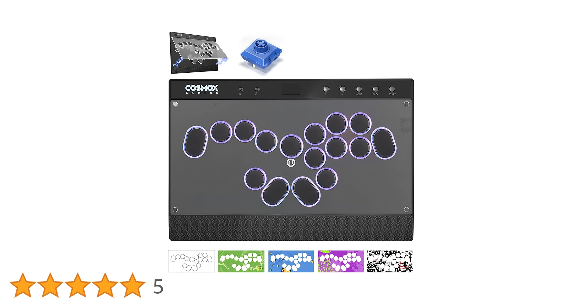 COSMOX Haute42 C16-S アケコン レバーレスコントローラー 楽天市場