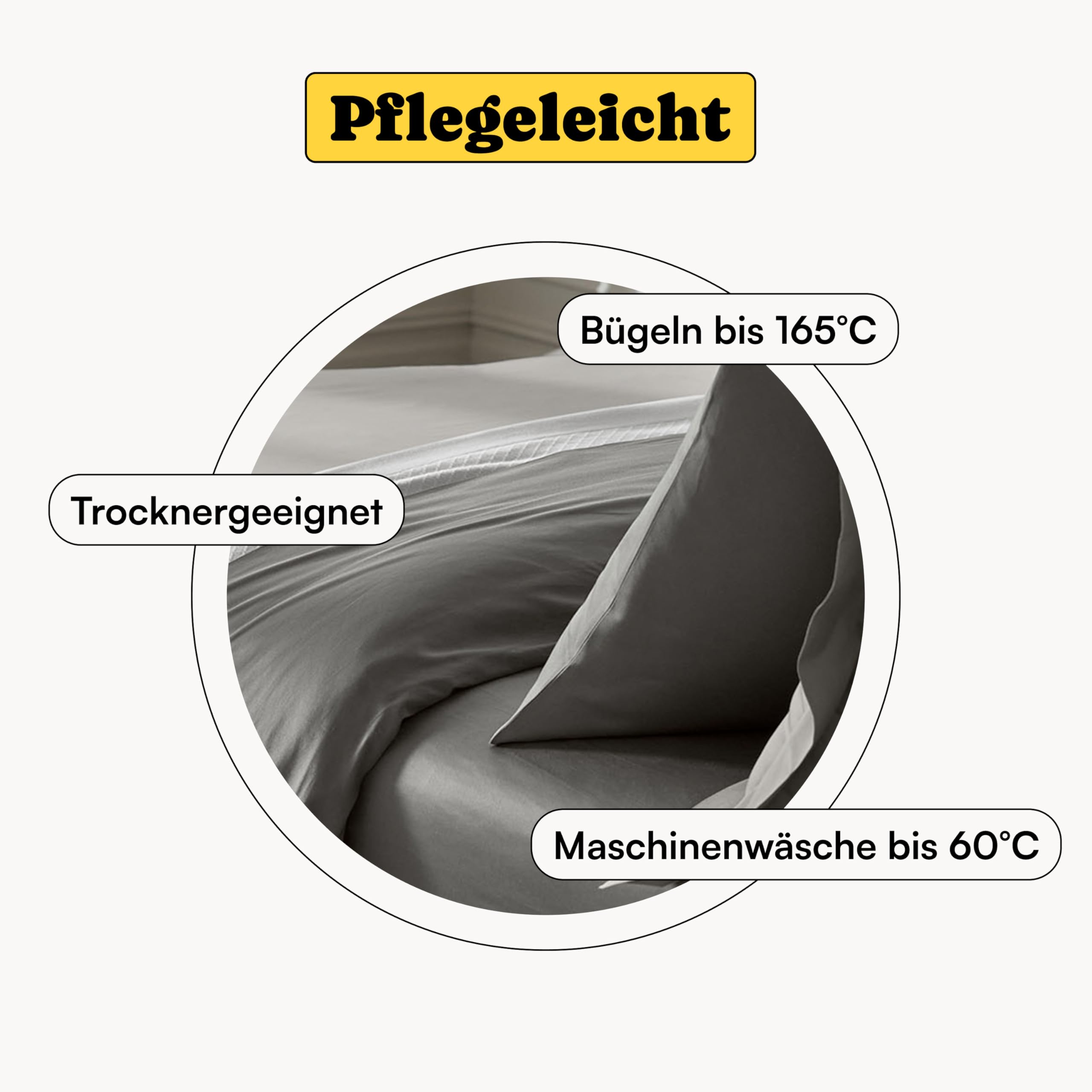 Mako Satin Spannbettlaken 180x200cm Baumwolle Grau Dunkelgrau| 100% Bio Baumwolle Leinentuch 180x200| weiches Spannbetttuch 180x200| Spannbettlaken 180x200cm Boxspringbett (bis 30cm Steghöhe)