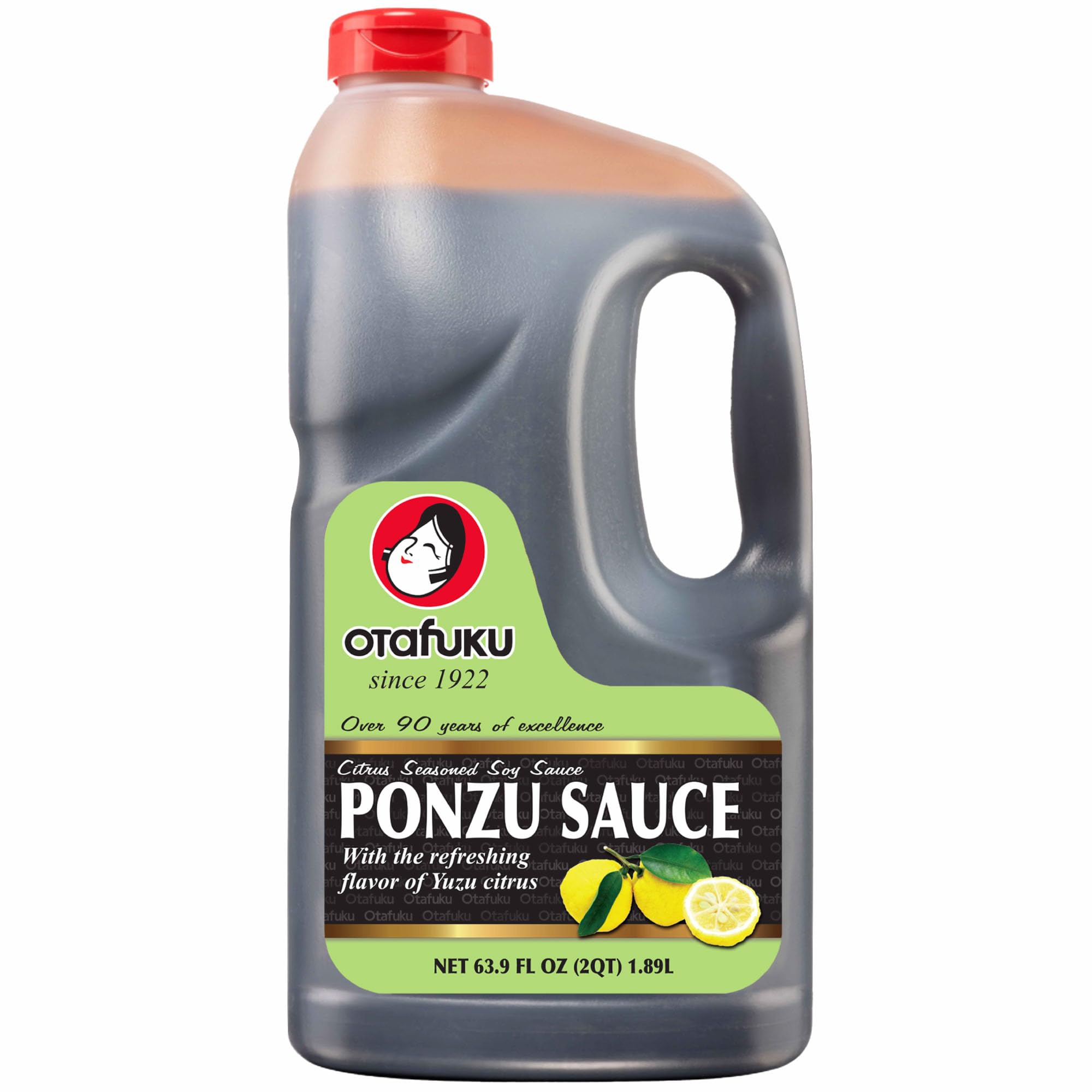 Otafuku Ponzu Soy Sauce Yuzu Lemon Flavor, Restaurant Size 1/2 Gallon