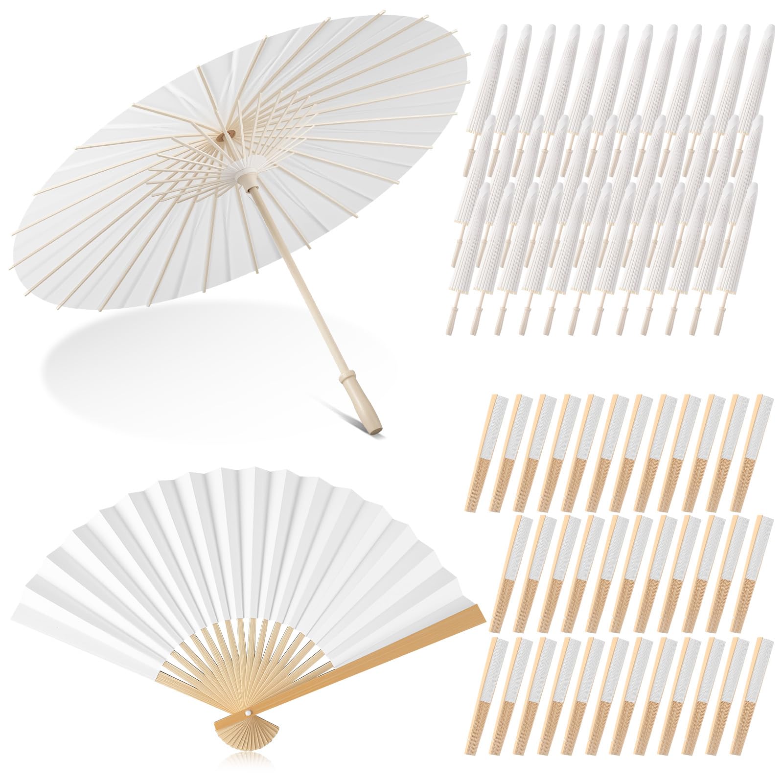 View 1 of ***MISSING PARTS***
SilTriangle White Folding Fans & Parasols (72 Pcs)