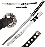 Vista 9 de Snake Eye Tactical Espada samurái katana de dos tonos con soporte de espada gratis