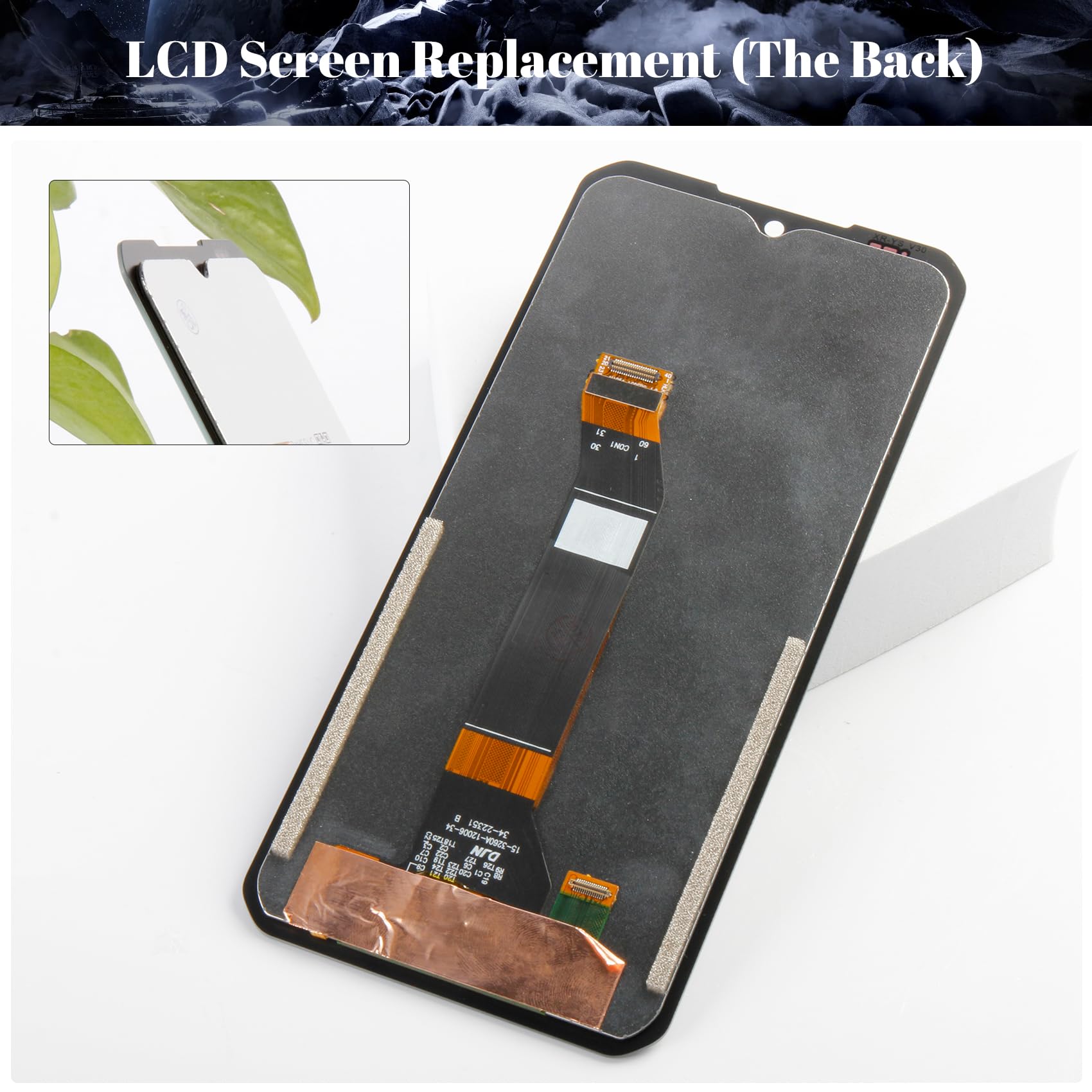 Schermo di ricambio per Doogee S100/S100 Pro, display LCD per Doogee S100 Pro, touch screen, digitalizzatore con kit di riparazione (nero)