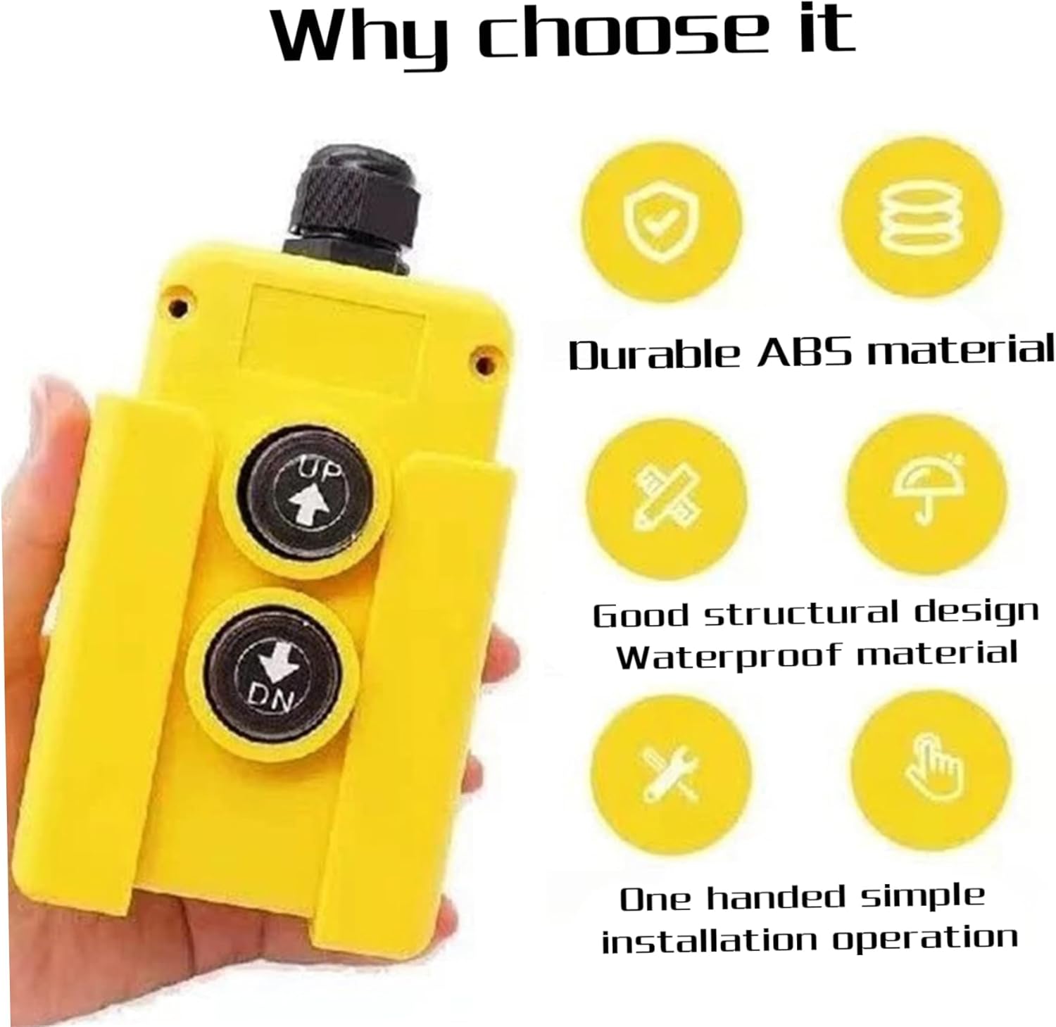 Dump Trailer Remote up and down Switch 12 V Remote Control Switch 450 Cm/177.17 Inch Winch Controller Wireless Winch Control Kit Dump Trailer Wireless