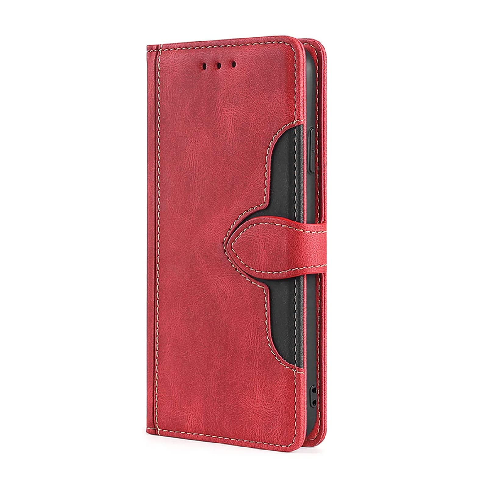 EDWRD Case For Realme 7 Pro Tpu Leather Case with Card Slot Collision Avoidance For Realme 7 Pro Phone Case,Red