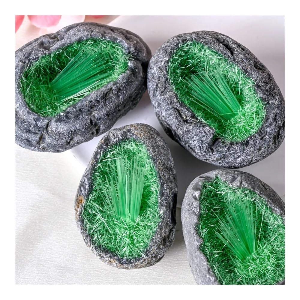 100-150 g 1 Pieza de Huevos de geoda Verde DIY