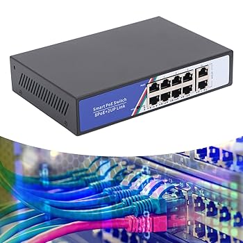 任天堂 - shun0papu Amazon.com: 10 Port POE Switch 100Gbps Unmanaged Plug and