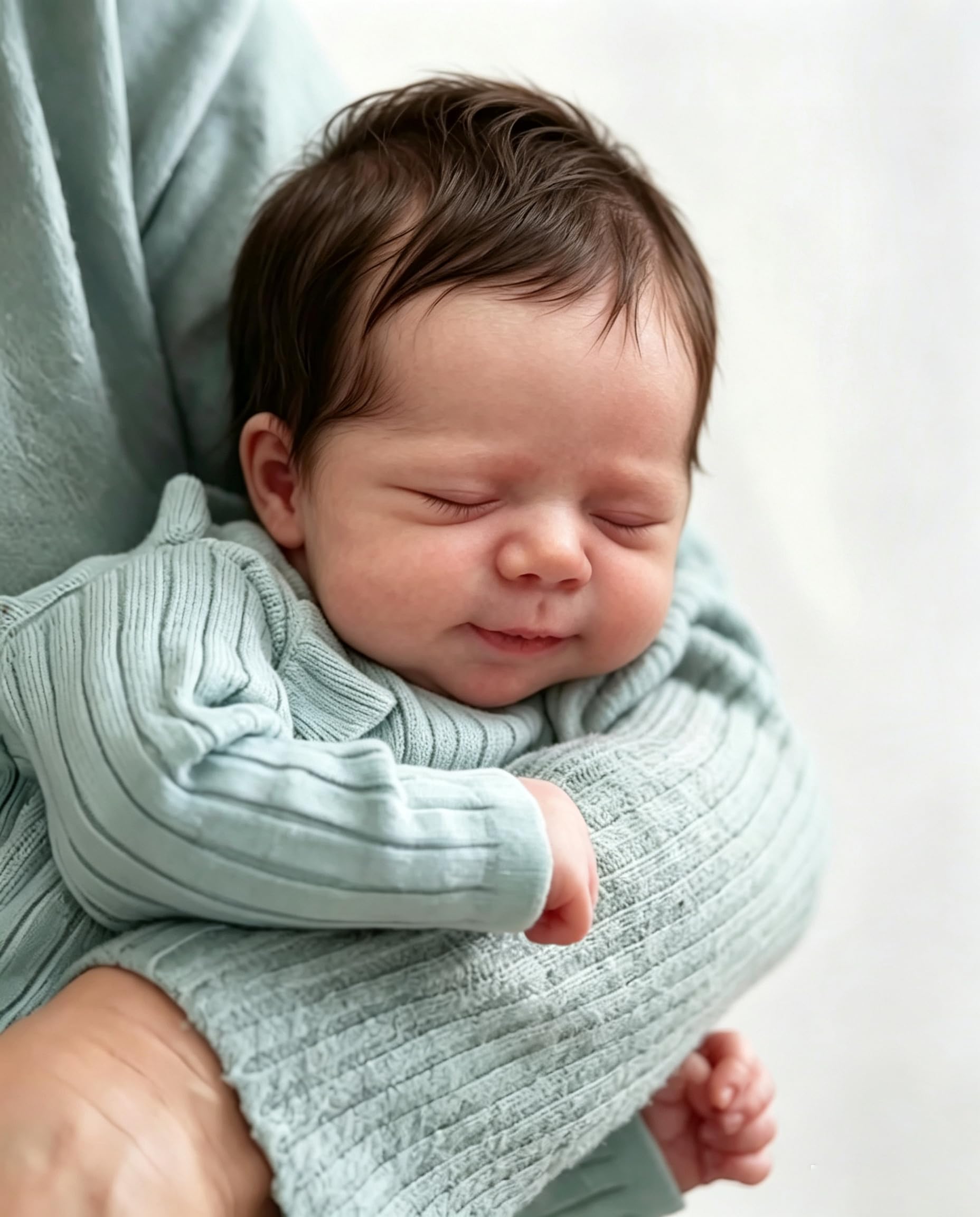 Zero pam Reborn Puppen Lebensecht-45CM Reborn Baby Mädchen, Lebensechte Babypuppen, Echte Babypuppe Wie Echt Mit Stoffkörper, Echte Puppe Mit Haaren