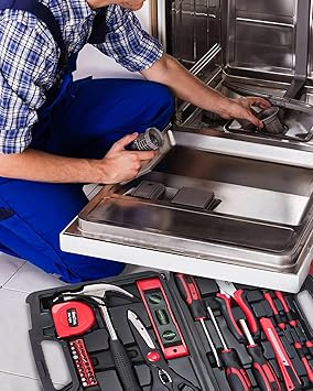KingTool Home Repair Tool Kit - 149 قطعة Basic Home Repair Tool Set ، General Mechanic Tool Set ، General Household Tool Kit with Plastic Toolbox ، Perfect for Homeowner ، Office & College Repairs