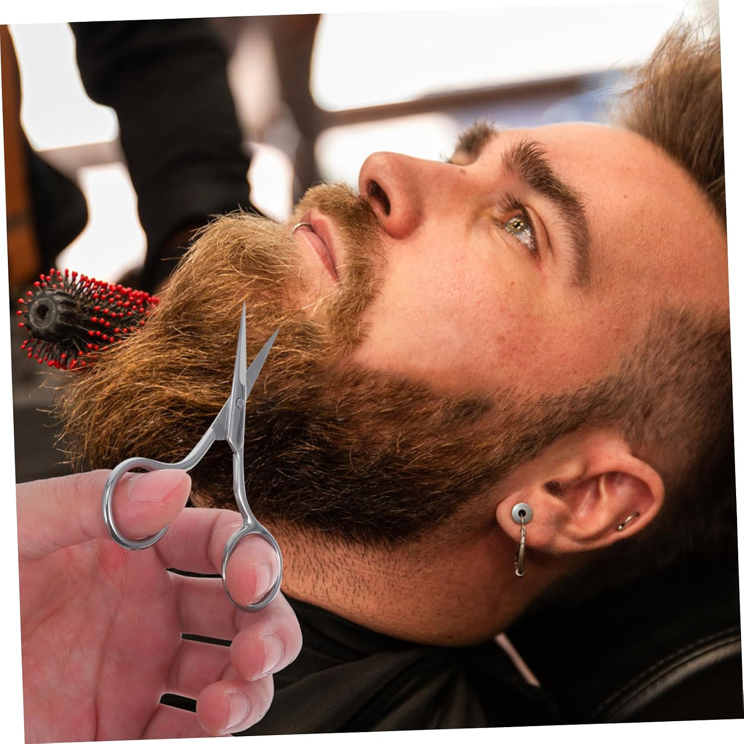 Didiseaon 5pcs Multi-function Eyebrow and Nose Hair Scissors Portable Grooming Tool for Precise Trimming and Shaping for Home Travel Use