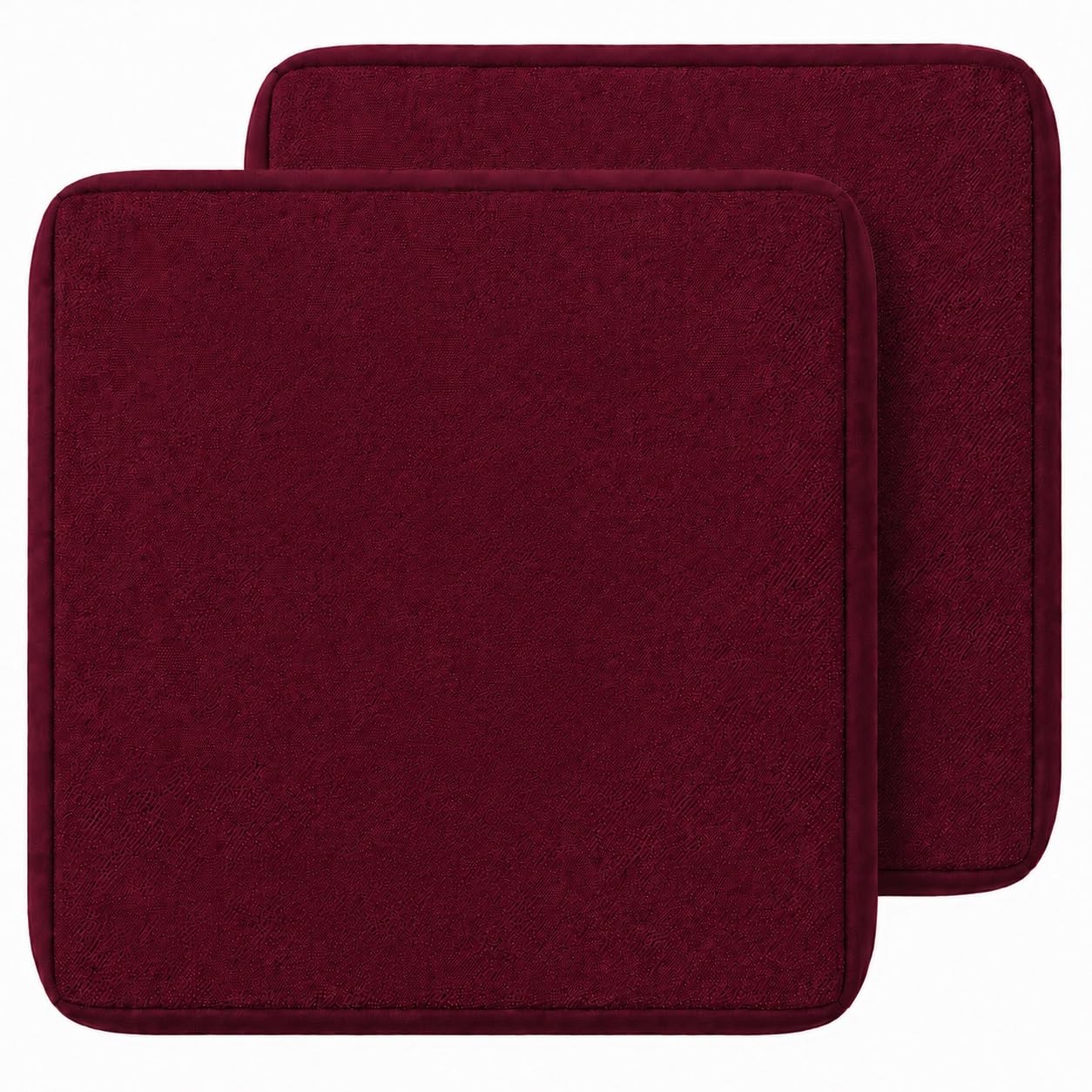GZGLZDQ Outdoor Cushion Covers 1/2/4 Waterproof, Rattan Cushions Replacement Set with Zipper, Polyester, Durable Garden Furniture Covers for Patios(Burgundy,50 X 45 X 10 CM(2pcs))