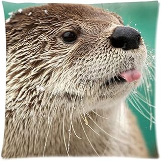 Babydo Pillowcase Diseño De Nutria Personalizado Fundas De Almohada De Algodón Y Poliéster Funda De Almohada para El Hogar Regalo Decorativo Cuadrado Silla Estándar Funda De Almohada con