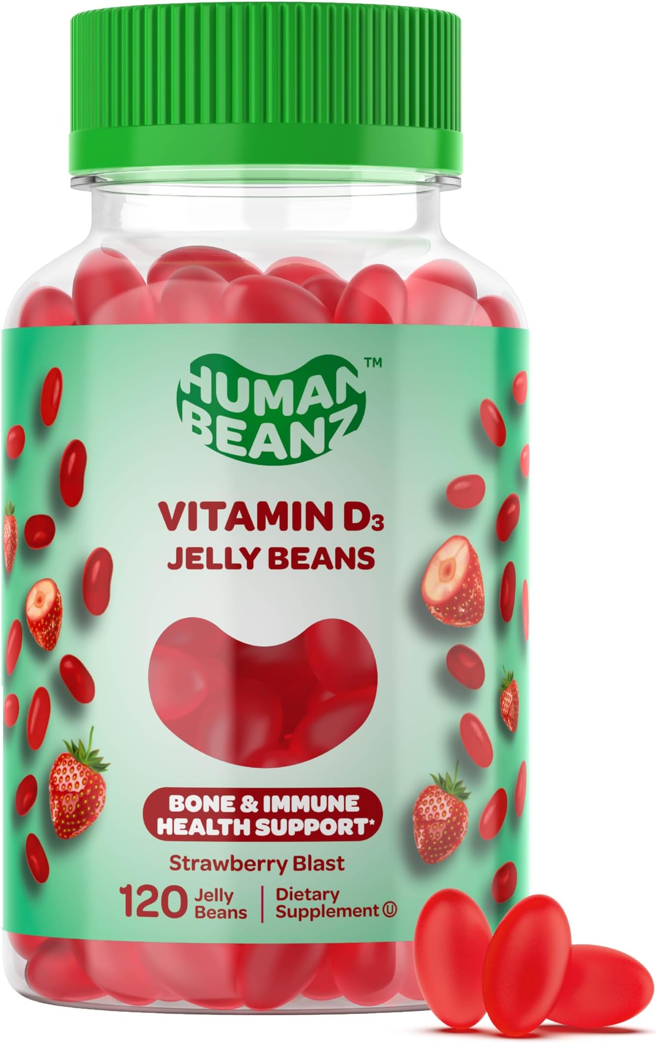 Human Beanz Vitamin D3 Jelly Bean Gummies for Adults