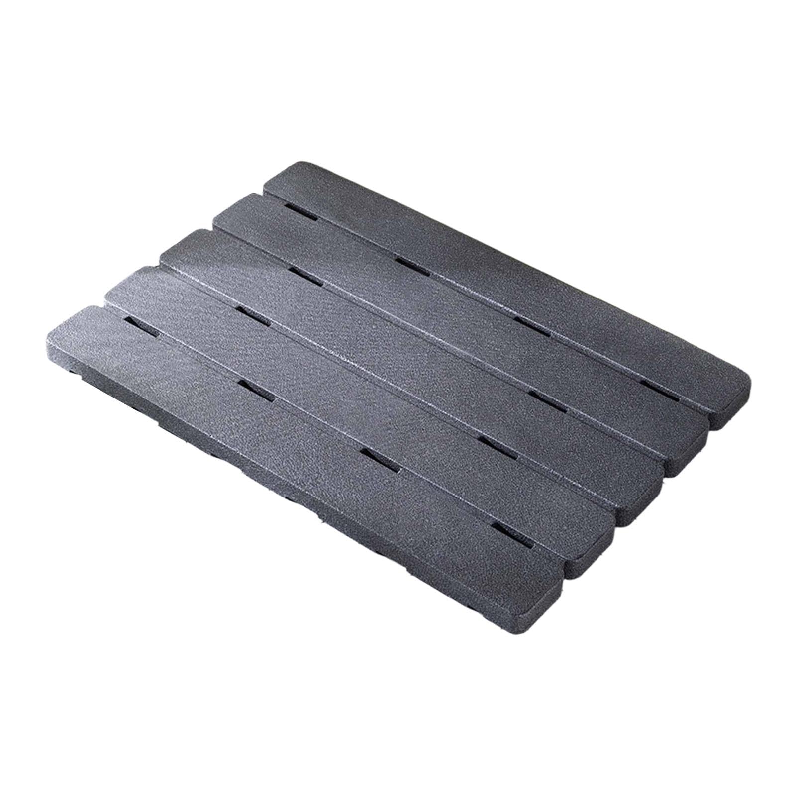 Homyl Tappeto Termico Antiscivolo Tappetino da Bagno Massaggiante Lavabile Adatto per Genitori Anziani Uso Quotidiano Bagno Casa Hotel, Grigio