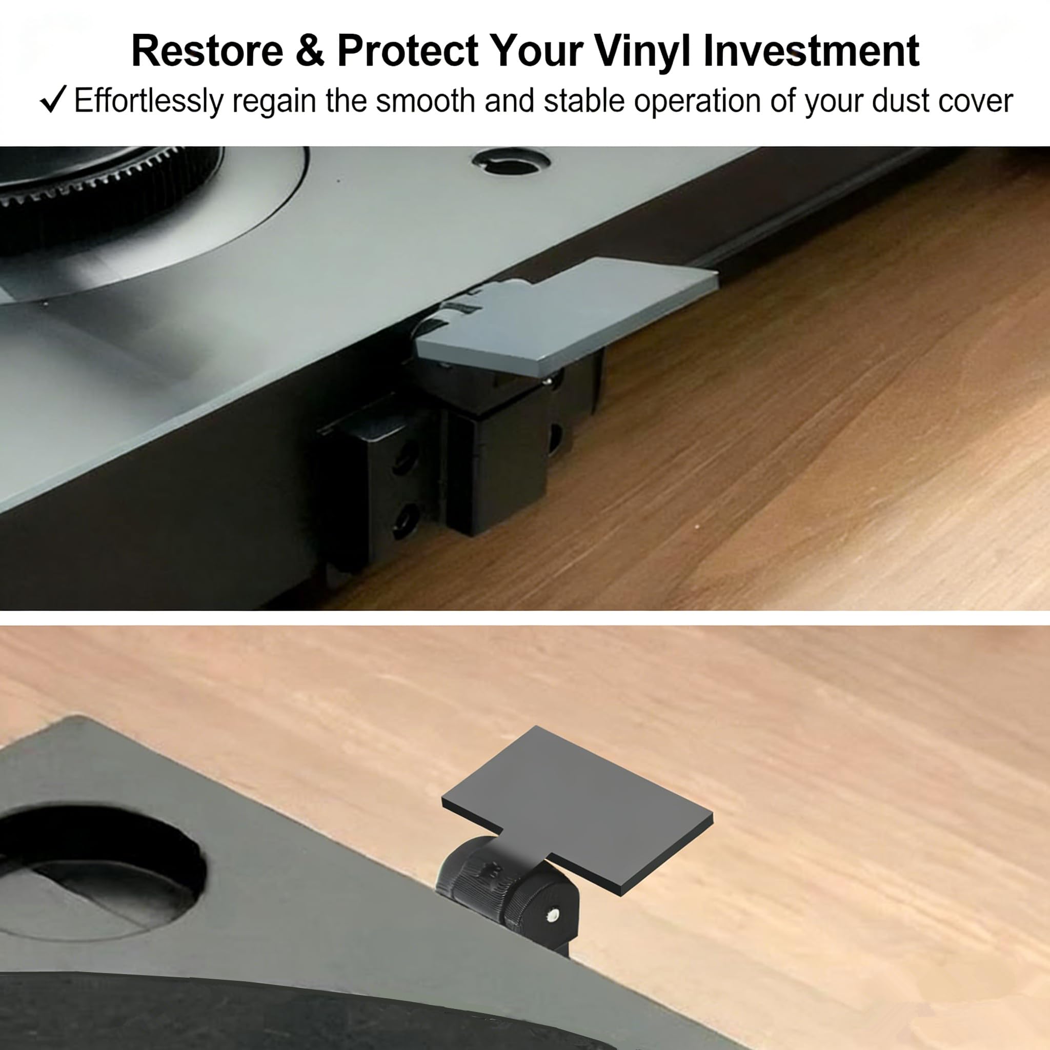 Bisagras de repuesto para cubierta antipolvo para AT-PL120, AT-LP120-USB, AT-LP120XUSB, at-LP3, at-LP5, AT-LP140, apto para tocadiscos Stanton STR8-60, STR8-80, 2 piezas
