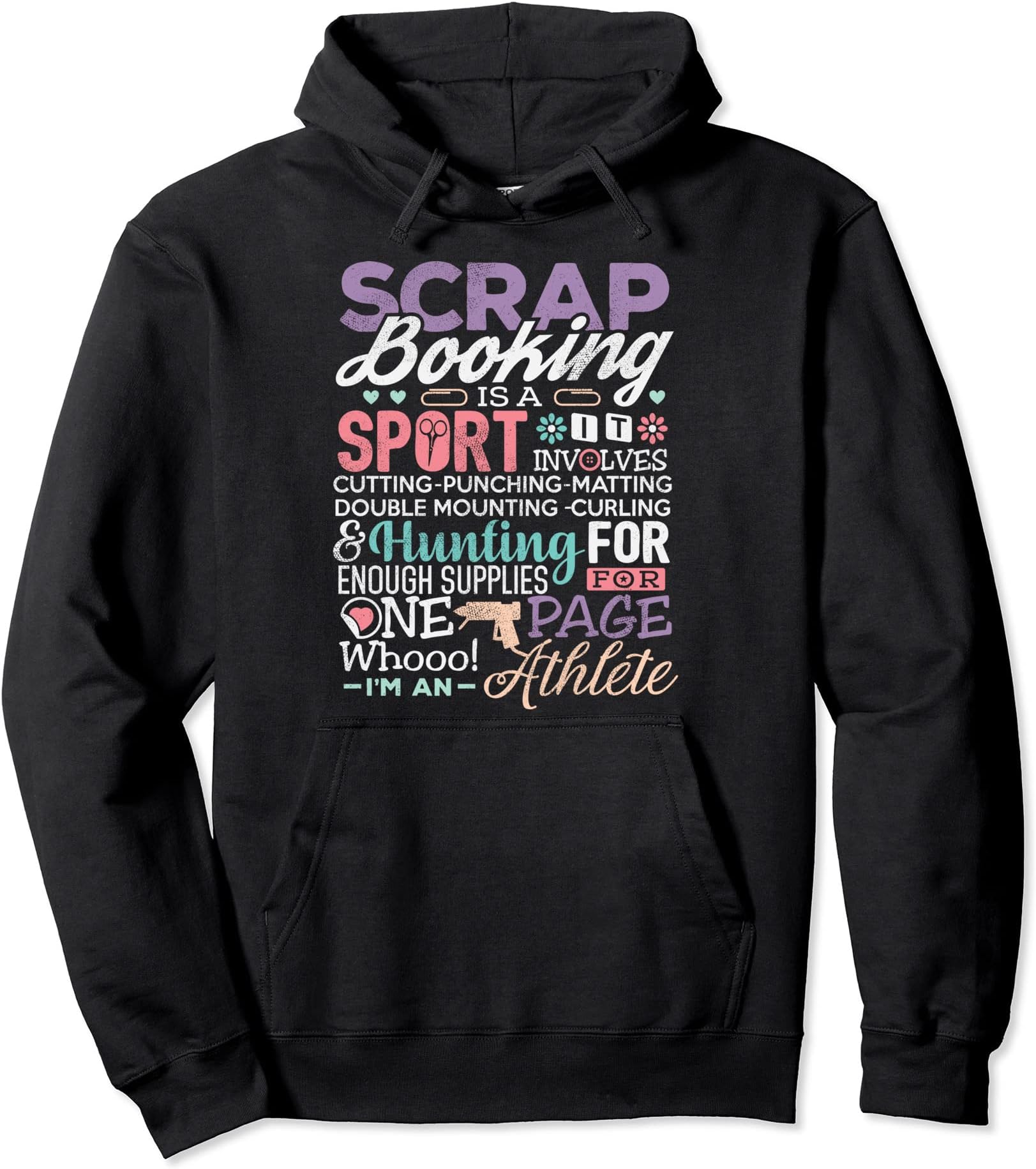 Scrapbook Craft Funny ClubzScrapbook Shirt Funny Scrapbooking Tee Is A Sport Crafting Pullover Hoodie