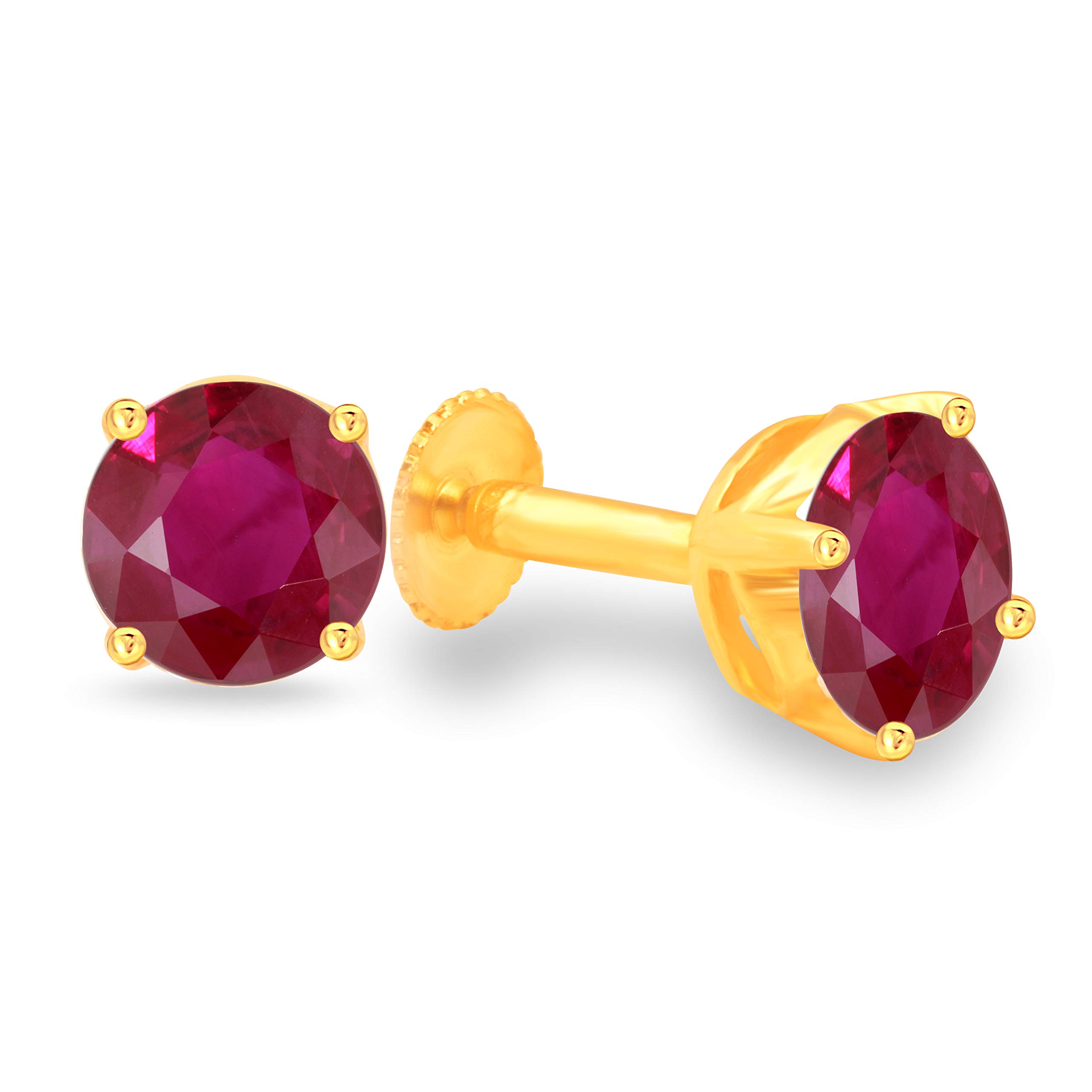 Vighnaharta Gemstone Gold Plated and Ruby Stud Earrings for Women & Girls, Yellow (B07MXJ9Z3V) Amazon Price History, Amazon Price Tracker