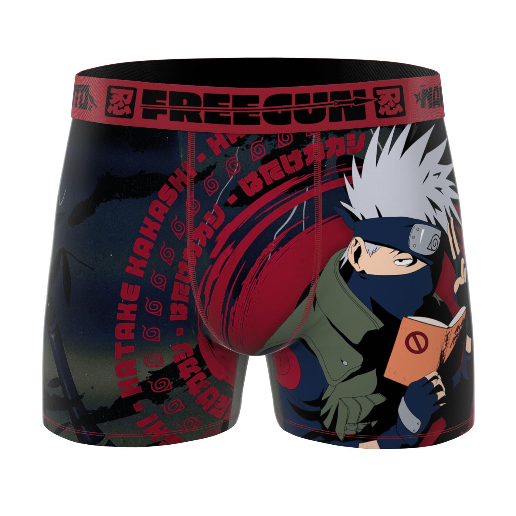 Freegun Boxer Enfant Naruto, Caleçon Garçon, Confortable & Ultra-Doux (Lot de 4)