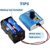 Vista 5 de Servo probador digital de 3 canales ESC Checker CCPM Control de velocidad de consistencia + 4 celdas AA estuche de soporte de batería