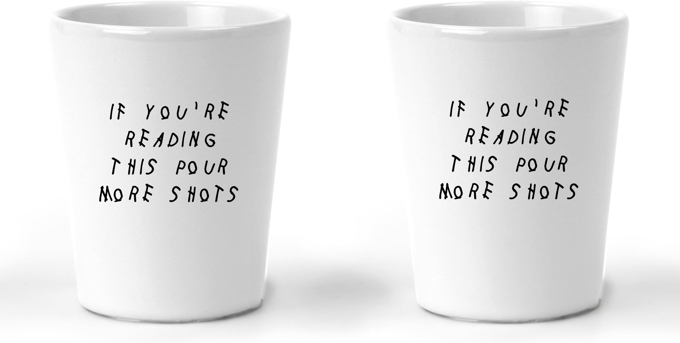 Drake Feelings Drizzy Champagne Papi Shot Glass Set If You're Reading This Pour More Shots Gifts For Drake Lover 1.5 Ounces 2 Pack