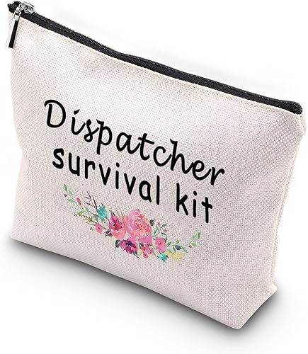 WCGXKO Dispatcher Kit de supervivencia con cremallera bolsa de maquillaje regalo para 911 operador despachador de emergencia, Supervivencia del