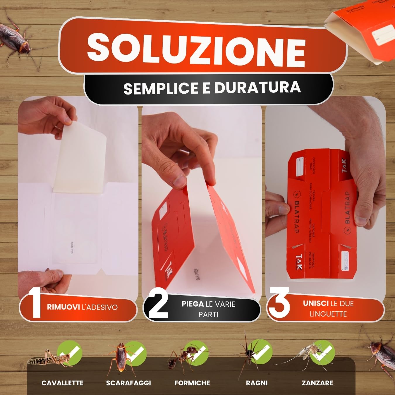 Trappole per Scarafaggi 36 Pezzi, Trappole per Blatte Verde, Efficace