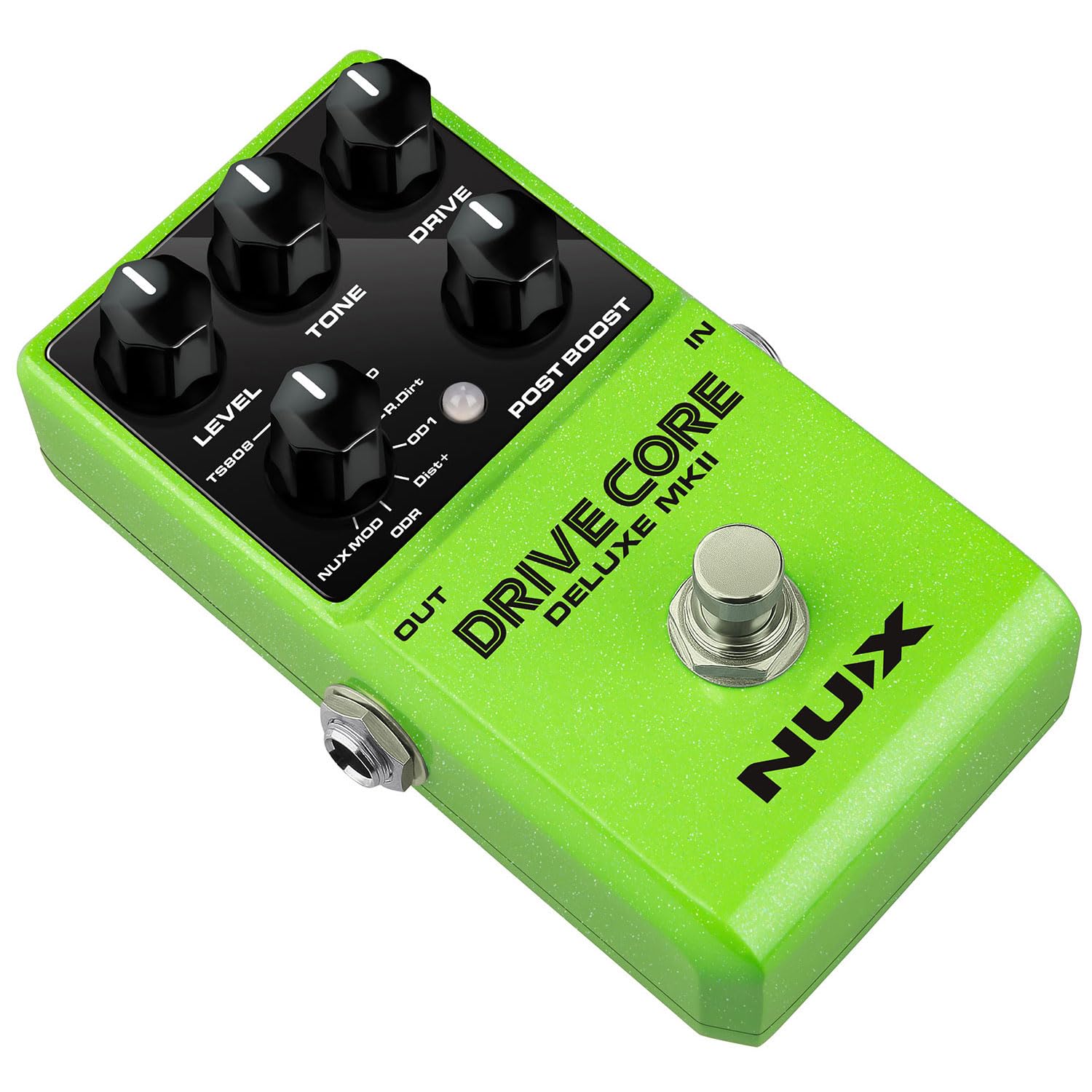 NUX Drive Core Deluxe MKII Overdrive Pedal – 8 modos analógicos True Bypass, Post Boost, Stompbox compacto – Para guitarra eléctrica, amplificador de tubo, FX Loop, Pedalera, Boss, JHS, unidad