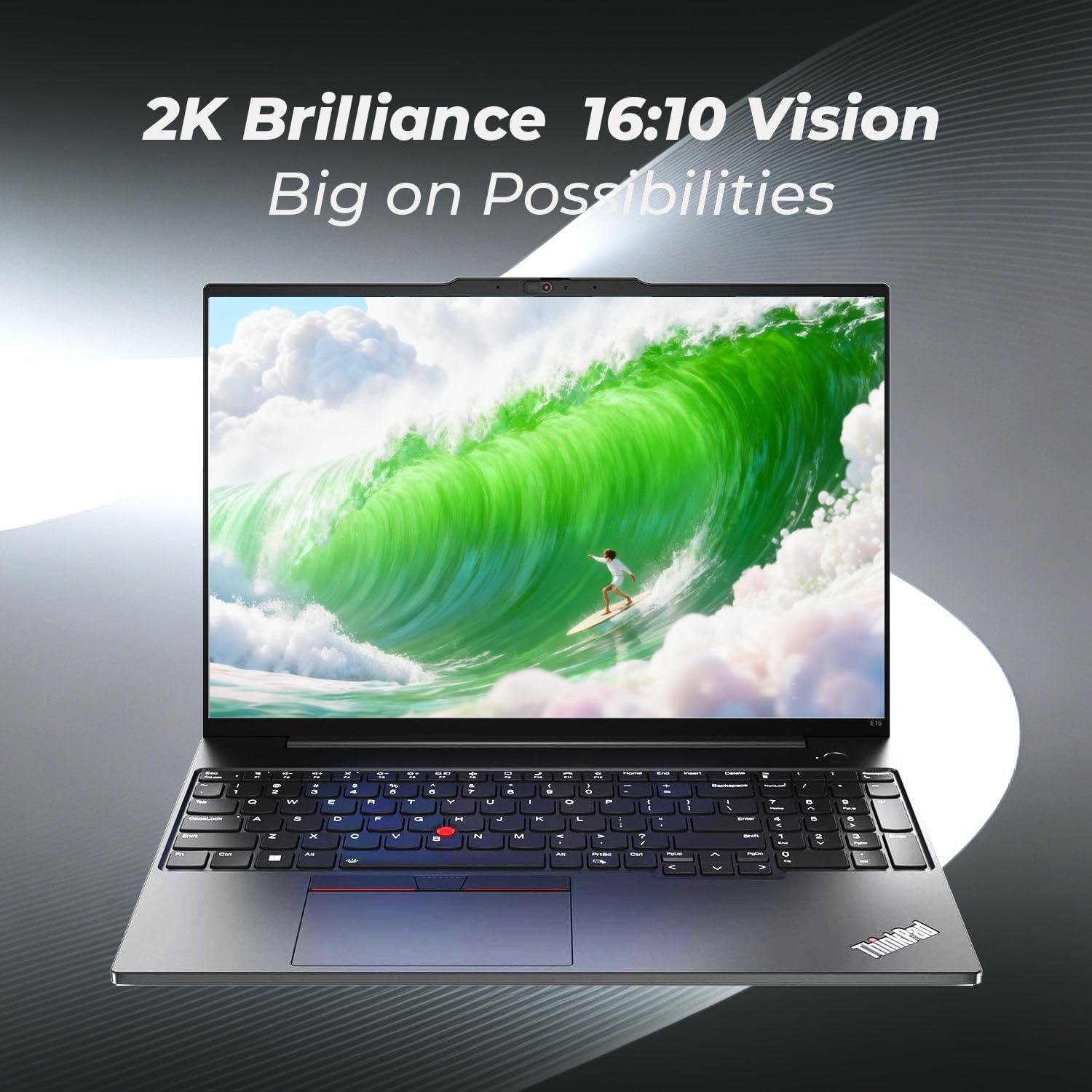 Lenovo ThinkPad E16 Laptop with Backlit Keyboard • 2026 Edition • 16" WUXGA IPS Display • Intel 10-Core i5-1335U • 16GB RAM • 512GB PCIe SSD • Fingerprint Reader • Windows 11 Pro for Work&Study
