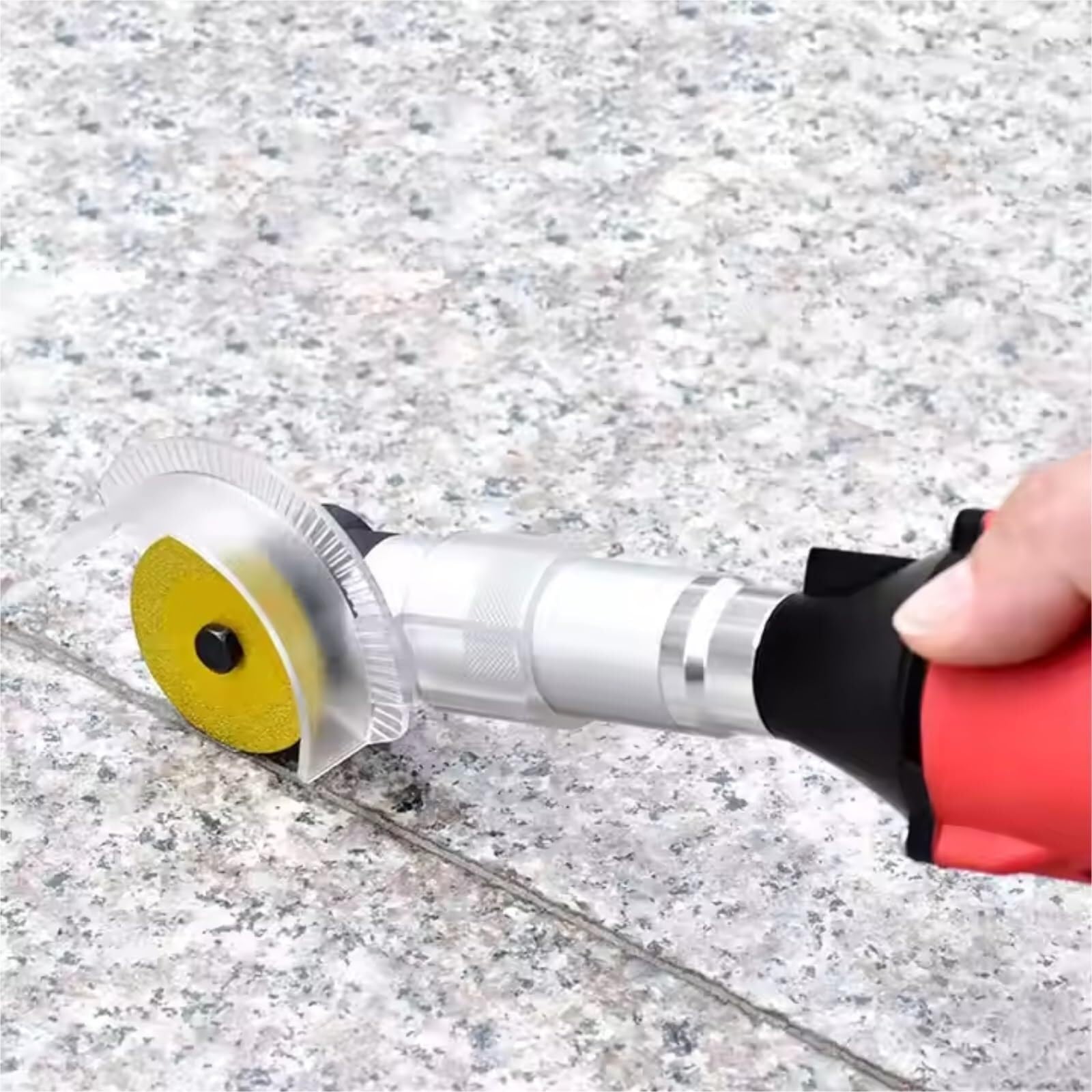 Máquina Eléctrica De Limpieza De Costuras De Baldosas,Ajuste De 6 Velocidades, 15000 RPM,para pulir y limpiar juntas de azulejos,Limpiadora y Abridora de Juntas de Piso(Red)