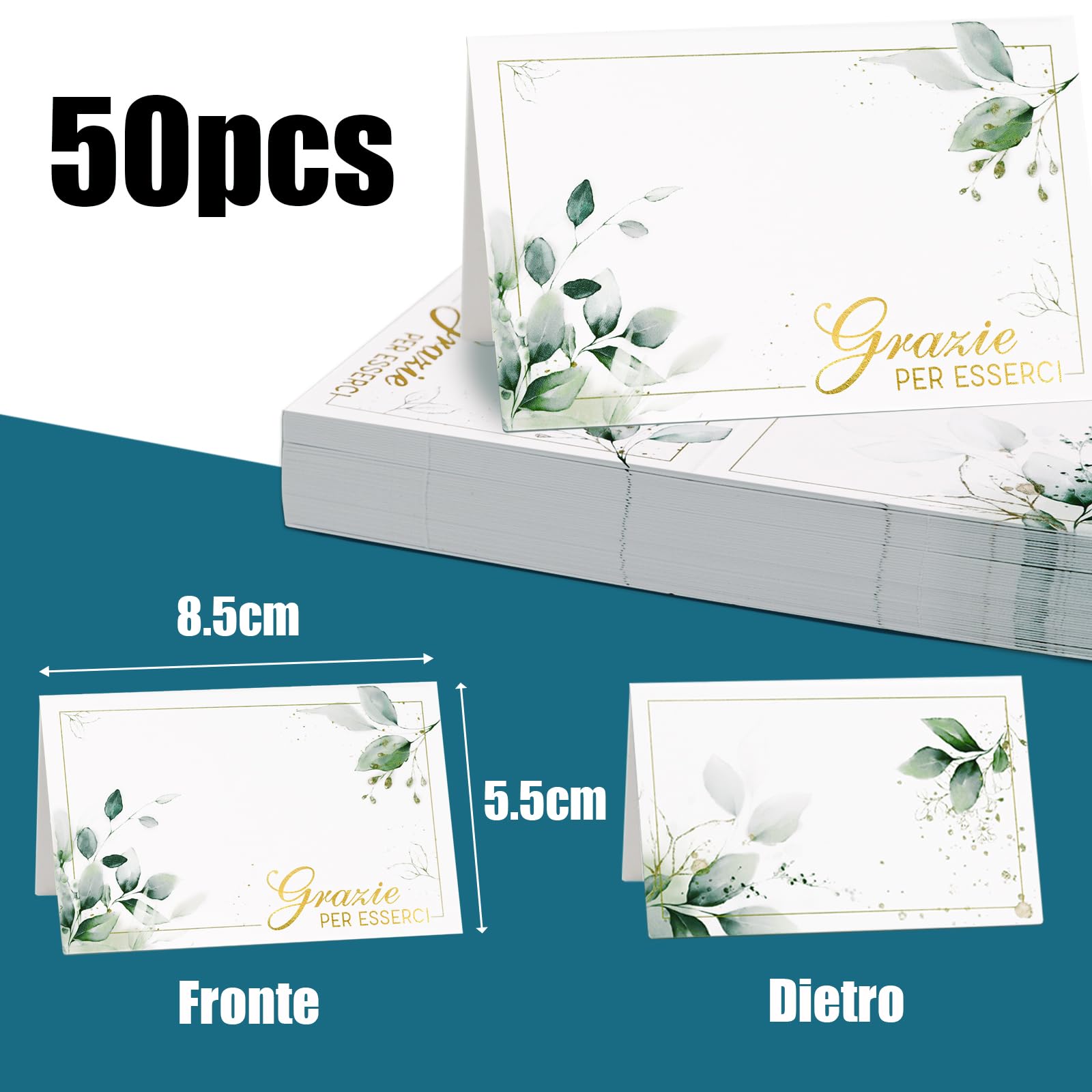 50 Pcs Cartellini Segnaposto Cartoncino Di Nomi Del Tavolo Da