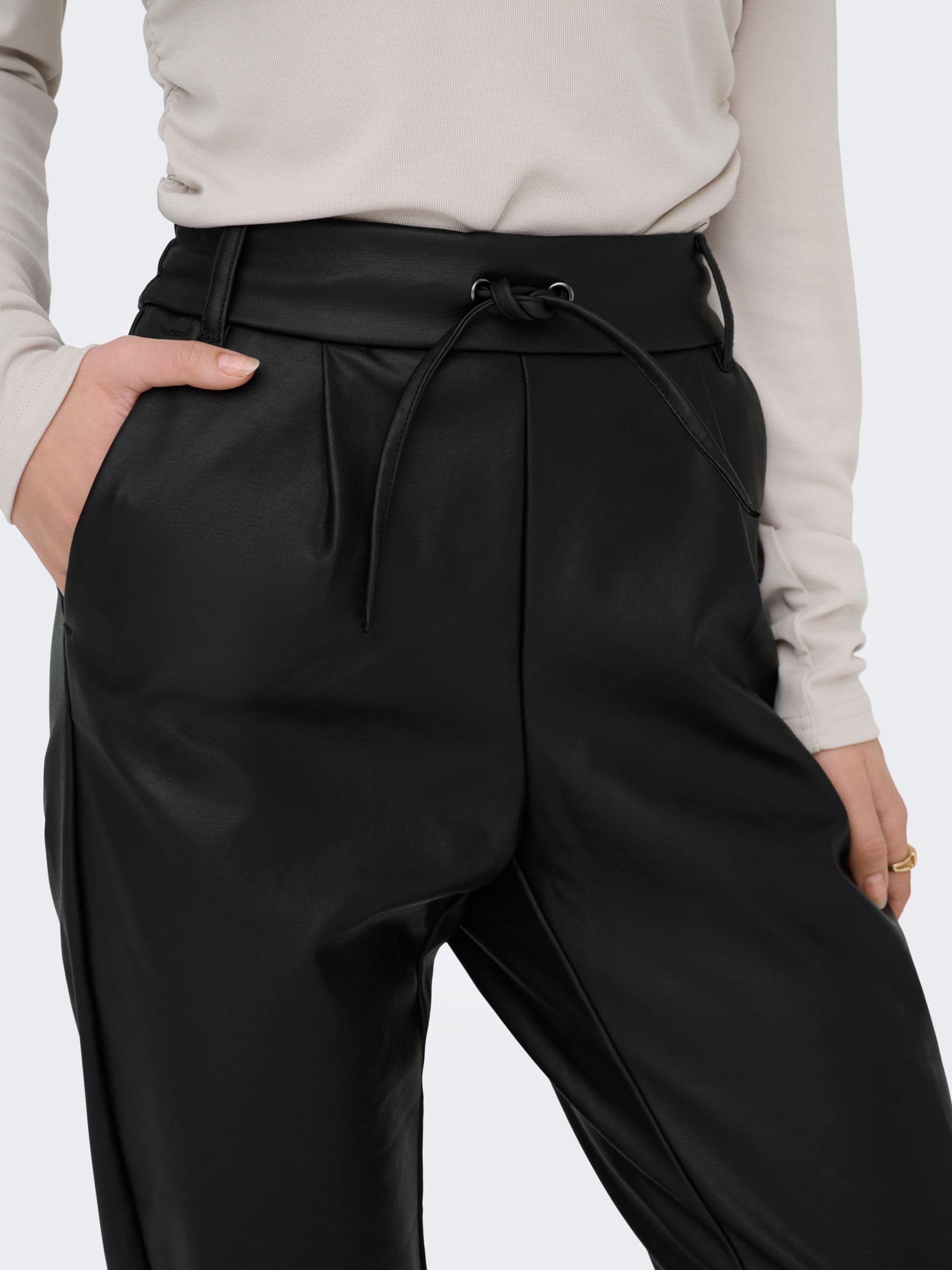 ONLY Women's Onlpoptrash Easy Coated Pant Pnt Noos Trouser