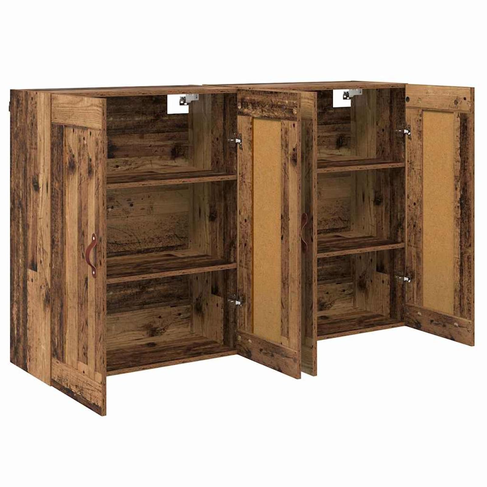 Homgoday Wandmontierte Schränke 2 pcs Altholz 69,5 x 34 x 90 cm Schrank Model3415556