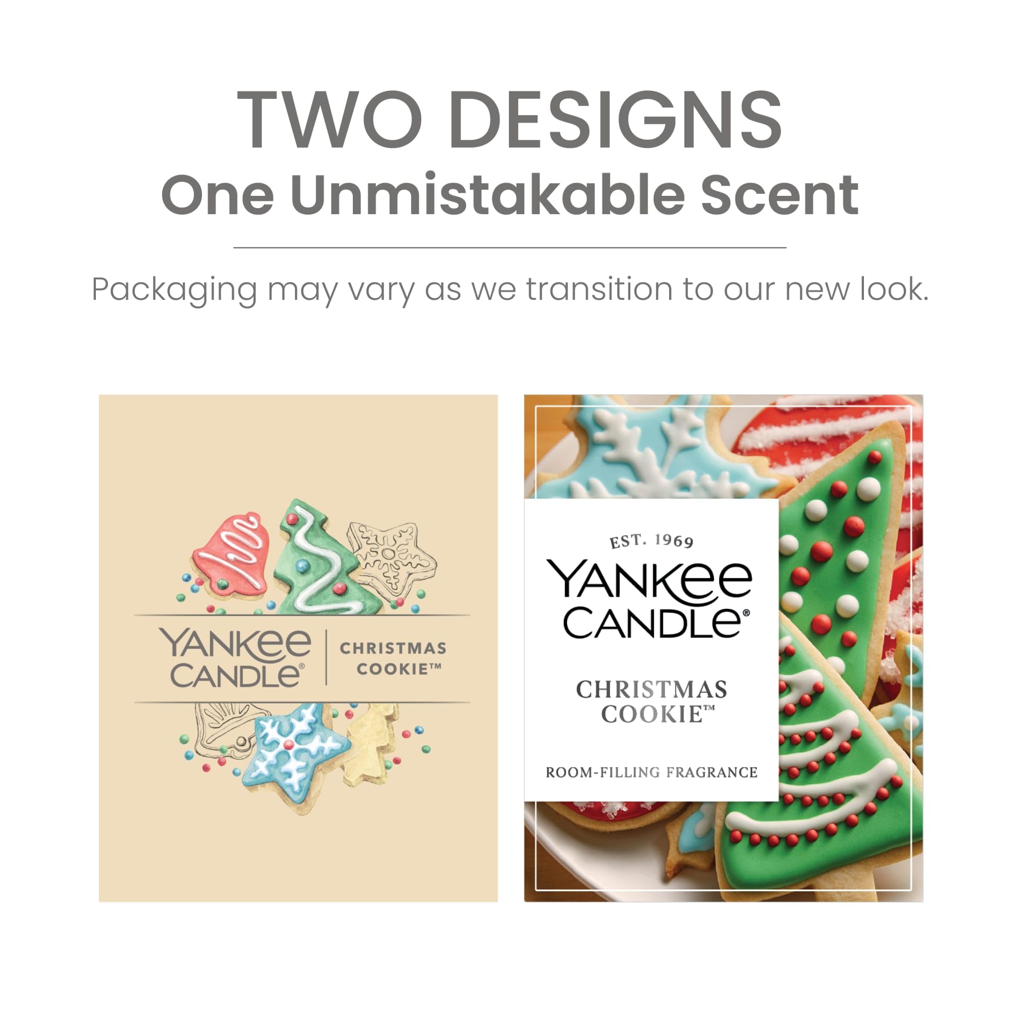 Yankee Candle Weihnachtskeks-Duft, Signatur-Kerze, 590 ml, großes Glas, 2-Docht-Kerze, über 60 Stunden Brenndauer, Weihnachtskerze